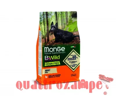 Monge Bwild Grain Free Mini Adult Anatra e Patate 2,5 kg