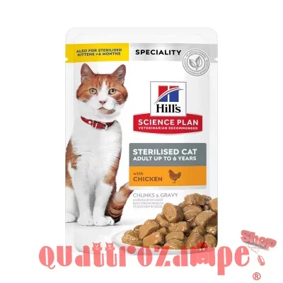 Hill's Science Plan Sterilised Con Pollo 85 gr Bustina Umido Gatto