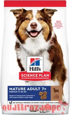 Hill's Science Plan Cane Mature 7 + Agnello e Riso 14 kg
