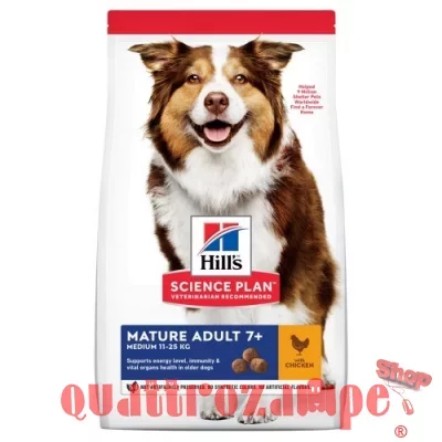 Hill's Science Plan Cane Medium Breed Mature 7 + Pollo 14 kg