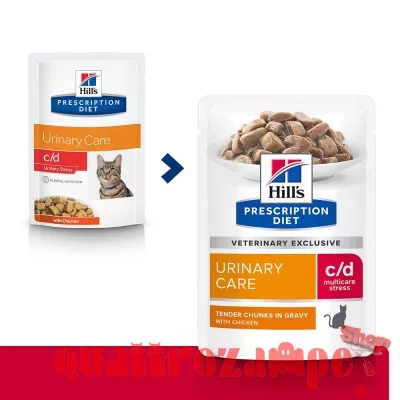 Hill's Diet C/D Urinary Stress Pollo 85 gr Umido Gatto