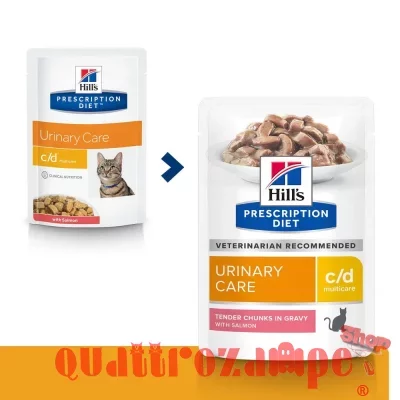 Hill's Diet C/D Salmone Urinary Care 85 gr Umido Gatto