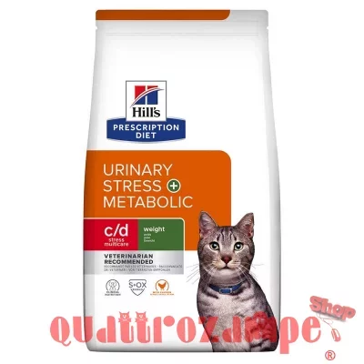 Hill's Prescription Diet C/D Urinary Stress + Metabolic Pollo 3 kg Per Gatti