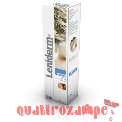 Icf Leniderm Spuma 200 ml Per Cute Sensibile e Irritata Cane e Gatto