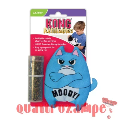 Kong Cat Refillables Moody Gioco Per Gatti 10 cm Con Erba Gatta