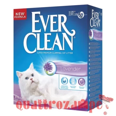 Lettiera Ever Clean Lavender 6 LT Agglomerante Lavanda