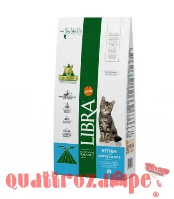 Libra Cat Kitten Pollo e Riso 1,5 kg Crocchette Per Gatto