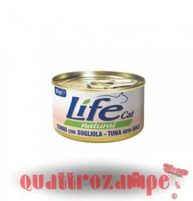 Life Cat Natural Tonno e Sogliola 85 gr Scatoletta Gatti