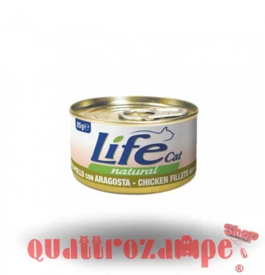 Life Cat Natural Pollo e Aragosta 85 gr Scatoletta Gatti