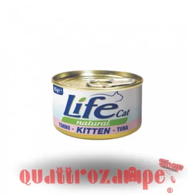Life Cat Natural Kitten Tonno 85 gr Scatoletta Gatti