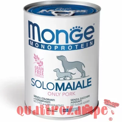 Monge Solo Maiale Monoproteico 400 gr Umido per Cani