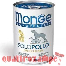Monge Solo Pollo Monoproteico 400 gr Umido per Cani