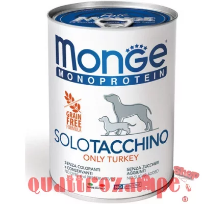 Monge Solo Tacchino Monoproteico 400 gr Umido per Cani