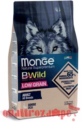Monge Bwild Low Grain Adult All Breed Oca 2,5 Kg Per Cani