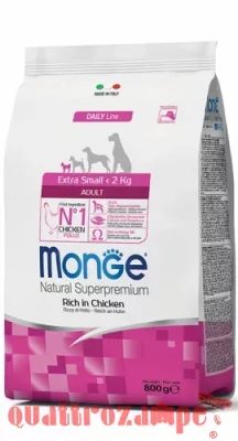 Monge SuperPremium Extra Small Adult Pollo 800 gr Per Cane