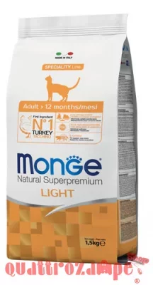 Monge Natural Superpremium Light Tacchino 1,5 Kg Per Gatti