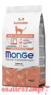 Monge Natural Superpremium Adult Salmone 10 kg Per Gatti