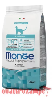 Monge Natural Superpremium Sterilised Merluzzo 1,5 Kg Per Gatti