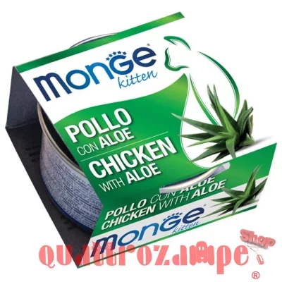 Monge Fruits Kitten Pollo Con Aloe 80 gr Per Gattini