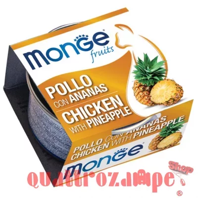 Monge Fruits Pollo Con Ananas 80 gr Per Gatti