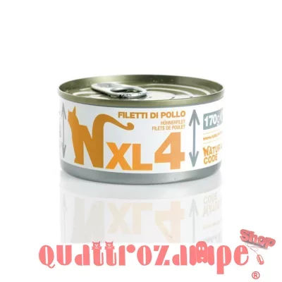 Natural Code XL 04 Filetti Di Pollo 170 gr Per Gatti