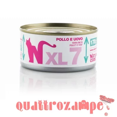 Natural Code XL 07 Pollo e Omelette 170 gr Per Gatti