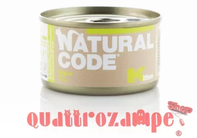 Natural Code Kitten Pollo 85 gr Scatoletta Per Gatti