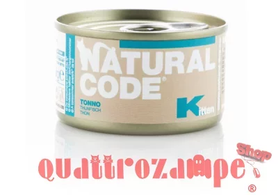 Natural Code Kitten Tonno 85 gr Scatoletta Per Gatti