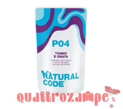 Natural Code P04 Tonno e Orata 70 Gr Per Gatti