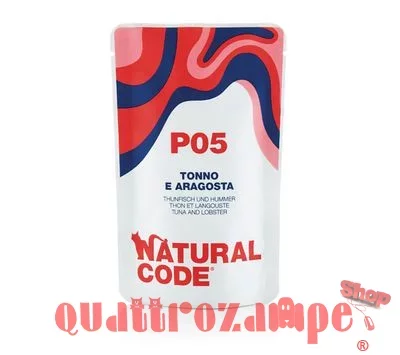 Natural Code P05 Tonno e Aragosta 70 Gr Per Gatti