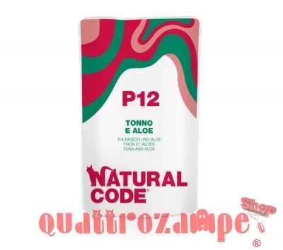 Natural Code P12 Tonno e Aloe 70 Gr Bustina Per Gatti