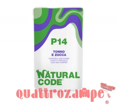 Natural Code P14 Tonno e Zucca 70 Gr Bustina Per Gatti