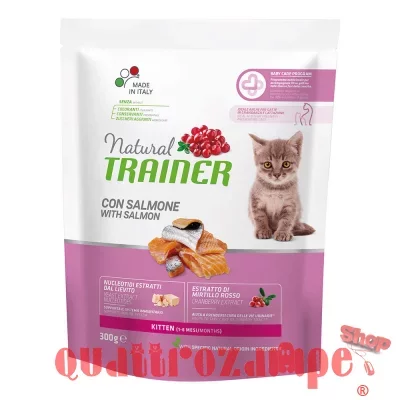 Natural Trainer Kitten con Salmone 300 gr per Gattini
