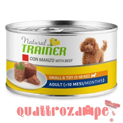Natural Trainer Small Toy Adult Manzo 150 gr Umido Cane