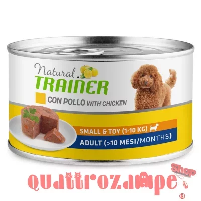Natural Trainer Small Toy Adult Pollo 150 gr Umido Cane