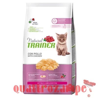 Natural Trainer Kitten con Pollo 1,5 kg per Gattini