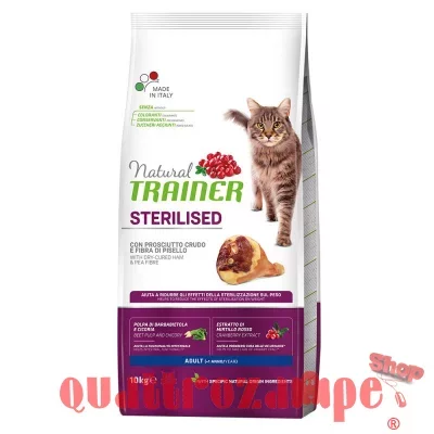 Natural Trainer Sterilised Prosciutto Crudo 3 kgr Gatto