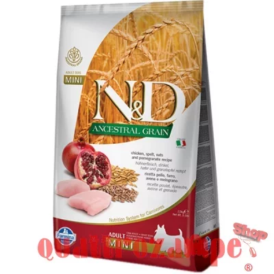 Farmina N/D Ancestral Low Grain Adult Mini Pollo e Melograno 7 kg Per Cani