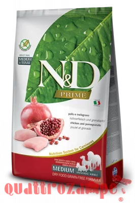Farmina N/D Prime Grain Free Adult Medium Maxi Pollo e Melograno 12 kg