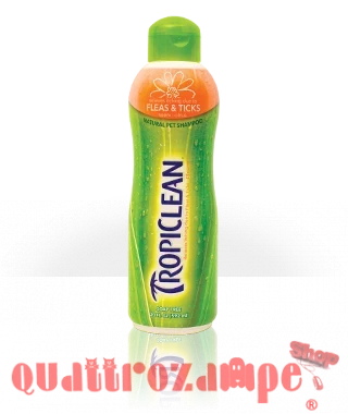 Shampoo Tropiclean Lenisce Puntura Pulci 591 ml Per Cane