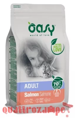 Oasy Cat Adult Salmone 7,5 kg Per Gatti
