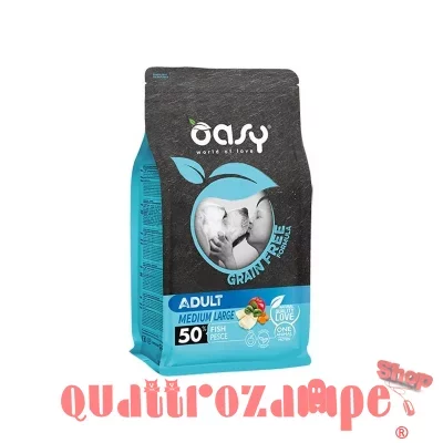Oasy Dog GRAIN FREE Adult Medium Large Pesce 2,5 kg