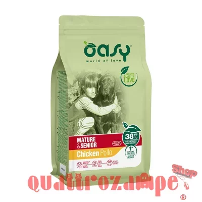 Oasy Dog Adult Mature Senior Pollo 12 kg