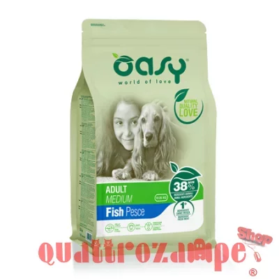 Oasy Dog Medium Adult Pesce 12 kg
