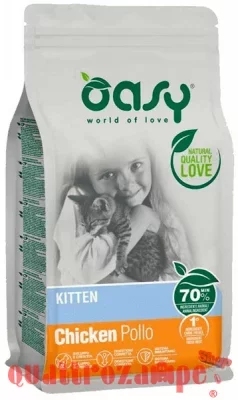 Oasy Cat Kitten Pollo 1,5 Kg Per Gattini