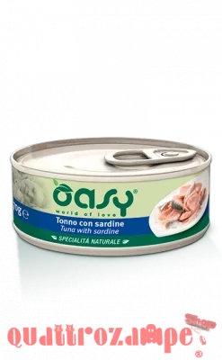 Oasy Cat Tonno e Sardine Lattina 150 gr Umido Per Gatti