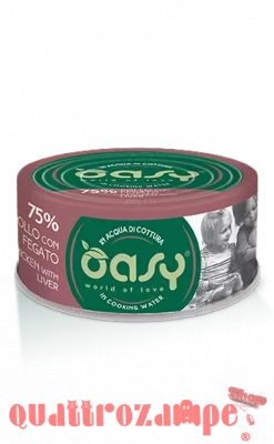 Oasy More Love Pollo Con Fegato Lattina 70 gr Per Gatti