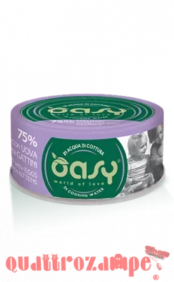 Oasy More Love Kitten Pollo Con Uova Lattina 70 gr Per Gattini