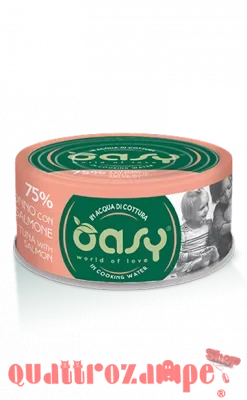 Oasy More Love Tonno Con Salmone Lattina 70 gr Per Gatti