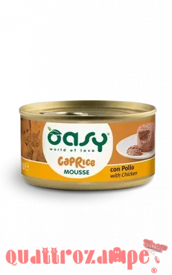 Oasy Caprice Mousse Con Pollo 85 Gr Scatoletta per Gatti